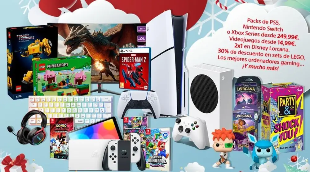 Arrancan las ofertas Ya es Navidad 2024 de GAME con grandes descuentos en consolas, ordenadores, juegos, merchandising, accesorios y más