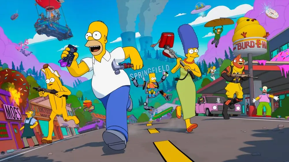 El tráiler de Fortnite con Los Simpson nos deja un genial Pase de batalla en Springfield y cortos animados todas las semanas