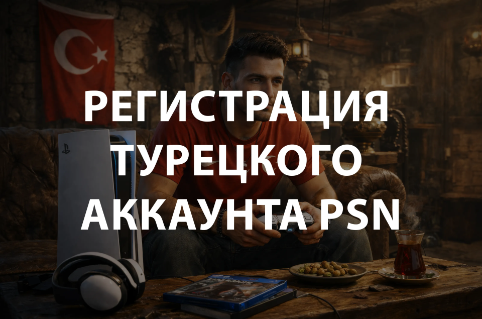 Регистрация турецкого аккаунта PSN