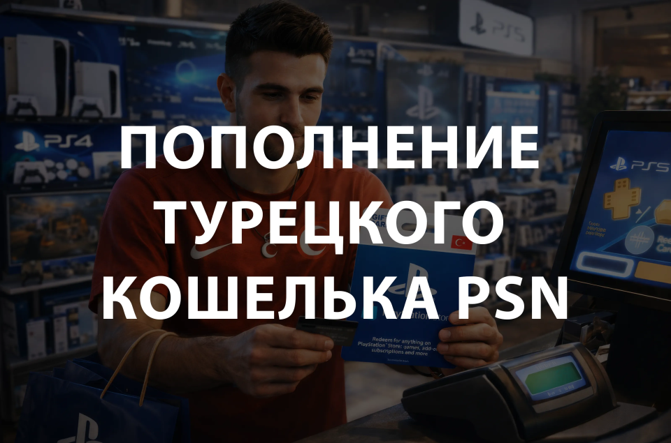 Пополнение турецкого кошелька PSN